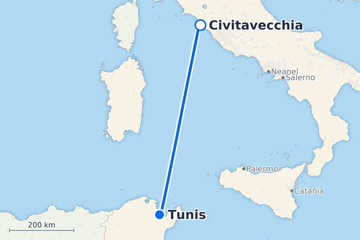 Civitavecchia - Tunis